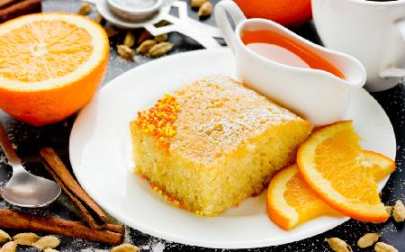 Ekspresowy placek na soku pomarańczowym